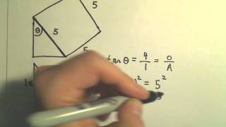 Finding Trigonometric Function Values Given One Trig Value in a Right Triangle, Ex 2