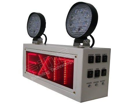 Fine Industrial Emergency Exit Light With LED Red Sign