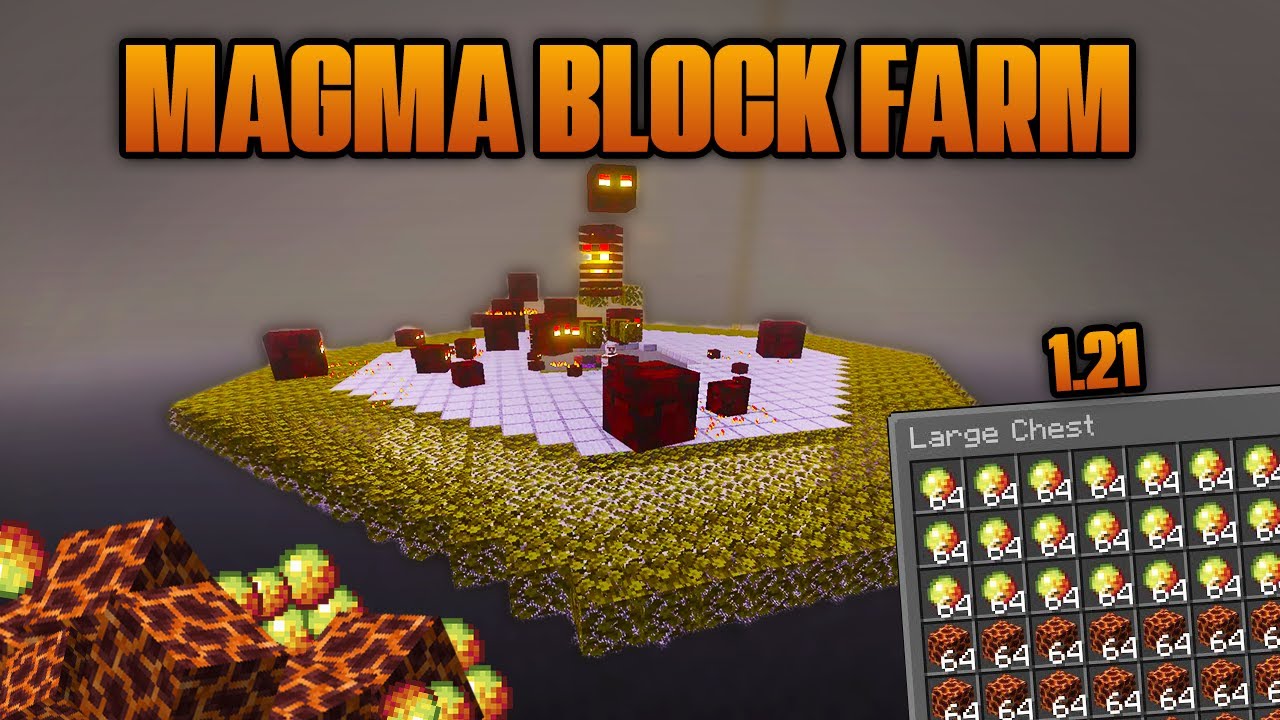 Magma Block farm for Minecraft 1.21+