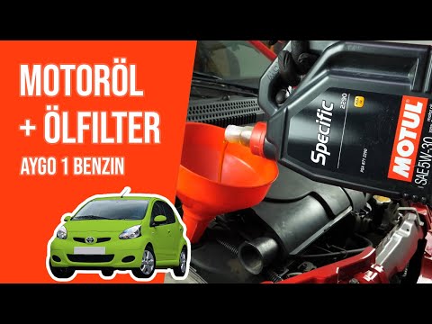 Wie Aygo 1 1.0 Motoröl und Ölfilter wechseln 🛢