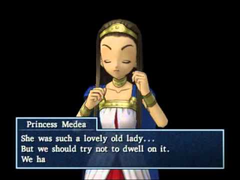 143 Dragon Quest 8 Cut-scene - Meeting Medea in a Dream After Martas Cottage