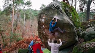 Video thumbnail de Gecko, 8a+. Fontainebleau