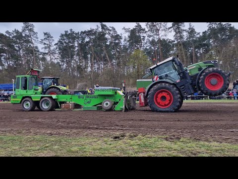 FENDT 942 macht beim Pulling ein Wheelie / Traktor Pulling Perleberg 16.04.2023 / Traktor Treck