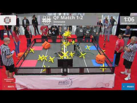 2017 VEXU Innovate QF1-2 - REKT1 vs PRAR1 - 11 to 23