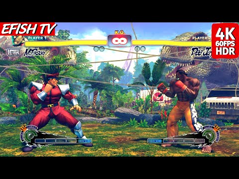 M. Bison vs Dee Jay (Hardest AI) - Ultra Street Fighter IV | PS5 4K 60FPS