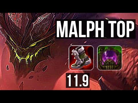 MALPHITE vs LULU (TOP) | 3/0/4, 300+ games | EUW Master | v11.9