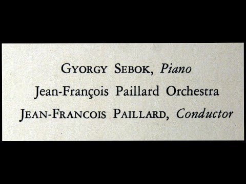 Mozart / Gyorgy Sebok, 1962: Piano Concerto No. 23 in A Major K 488