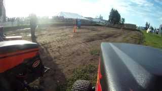 preview picture of video '#16 Cheater lawn mower racing - first race ever!'