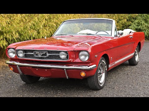 1966 Mustang Convertible - Cold start and test drive