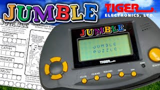 1998 JUMBLE Handheld from Tiger Electronics | 500 Newspaper Puzzles In Your POCKET!