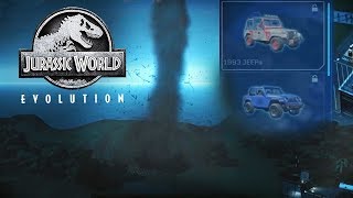 TWISTERS & CLASSIC 1993 JURASSIC PARK JEEP REVEALED | Jurassic World: Evolution