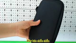 Túi công nghệ có quai cầm tay, túi form cứng đựng bộ sạc macbook, dây cáp sạc, tai nghe