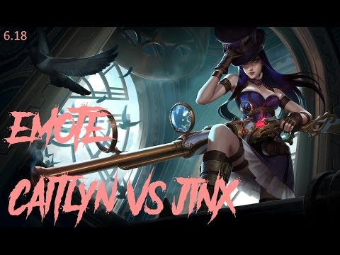 Emote Caitlyn vs Jinx ADC [Patch 6.19]
