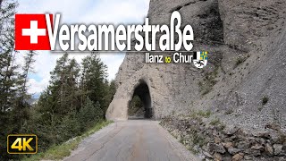 Versamerstrasse, Switzerland 🇨🇭 Driving the Versamerstrasse from Ilanz to Chur