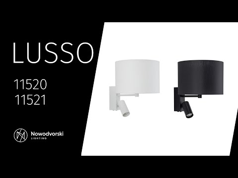 Бра, настінний світильник Nowodvorski 11521 Lusso E27+GU10 (R35) 10W+10W IP20 чорний