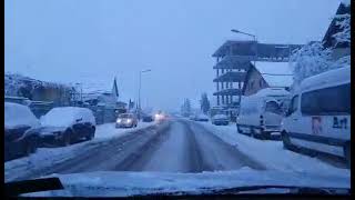 VIDEO FOTO Prima zi de iarnă autentică la Sibiu. Se circulă greu prin oraș 6 video