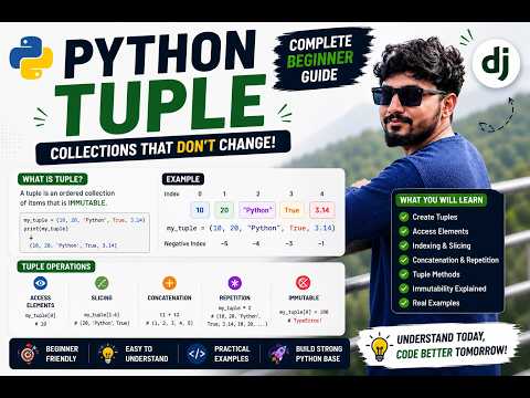 Master Python Tuples in One Video 🚀 Beginner Friendly | Learn Python Step by Step | pythonkashi