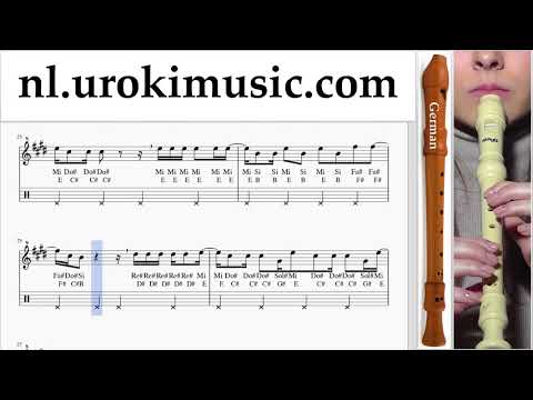 Blokfluitles (G.) Silvestre Dangond Nicky Jam - Cásate Conmigo Muzieknoten Cursus Deel#2 um-i374