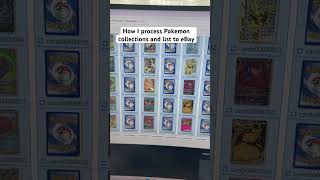 How I process Pokemon collections and list to eBay