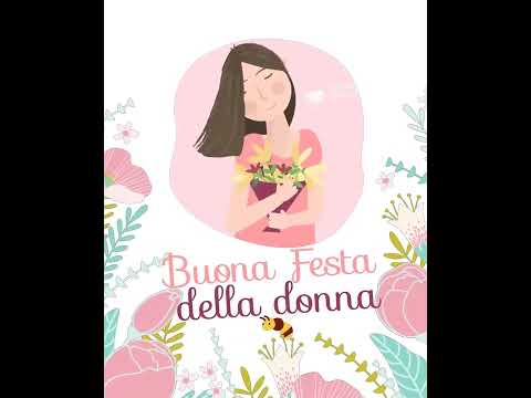 Buona festa della donna. Video e GIF con fiori