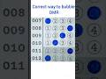 Correct Way To Bubble OMR Sheet Neetug Neetpreparation Neetmcqs Neetaspirant Omr Omr Sheet