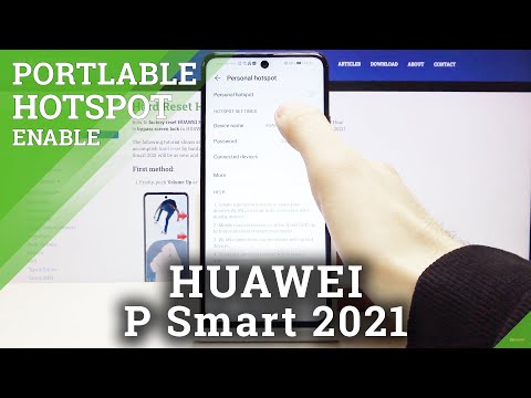 How to Enable Portable Hotspot on HUAWEI P Smart 2021 - Share Mobile Data