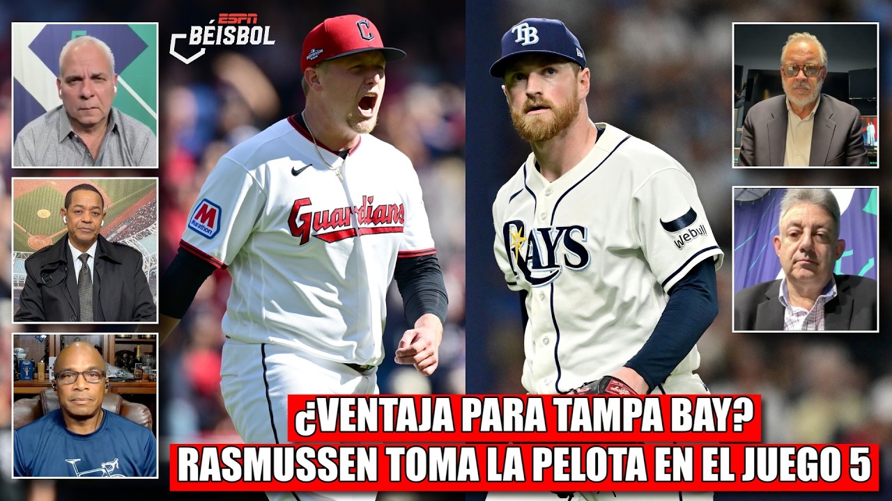 RAYS TIENEN VENTAJA en el JUEGO 5 vs GUARDIANS porque abre SU CABALLO RASMUSSEN | ESPN Beisbol