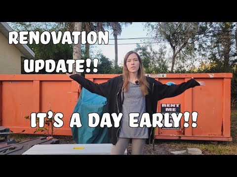 Quick Update | The Dumpster Has Arrived!!