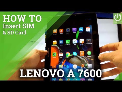 Insert SIM & SD Card in LENOVO A7600 - Set Up SIM and MicroSD Card