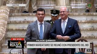Conferencia de prensa del presidente del BID y el primer mandatario Rodrigo Paz