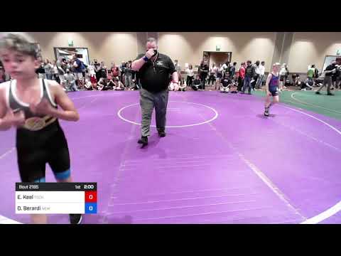 88 Lbs Rr Rnd 1 - Ezekiel Keel, Tech Squad Wrestling Club Vs Daniel Berardi, New Jersey 8618