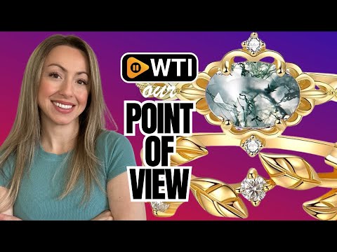 WSX Real Gold 10K 14K 18K Oval Gemstone Vintage Ring Set for Women - WTI product video review