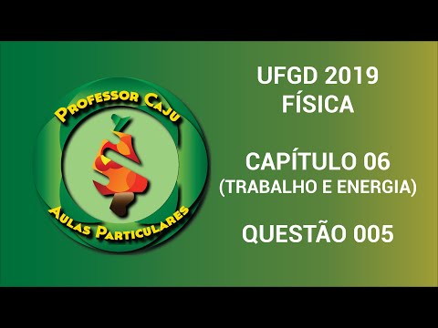 UFGD 2019 | FÍSICA | CAPÍTULO 06 (TRABALHO E ENERGIA) | QUESTÃO 005