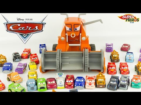 Disney Cars Frank Mange Mini Racers à Radiator Springs Flash McQueen Jouet Toy Review