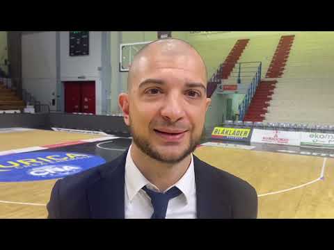 Basket, Cremona-Reggio Emilia, il team manager Michele Talamazzi e Osvaldas Olisevicius