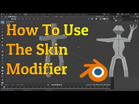 How To Use The Skin Modifier | Blender 2.92 Tutorial