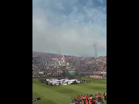 "Espectacular recibimiento de La Barra 79 - Olimpia en el superclásico vs Cerro Porteño" Barra: La Barra 79 &bull; Club: Olimpia &bull; País: Paraguay