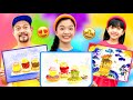 DRAW AND EAT CHALLENGE KAYCEE RACHEL In WONDERLAND FAMILY