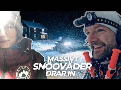 Snöoväder i Nolaskogen! Plogning och provsladdning fyrhjuling bandsats, Ockelbo rep bromsar mm