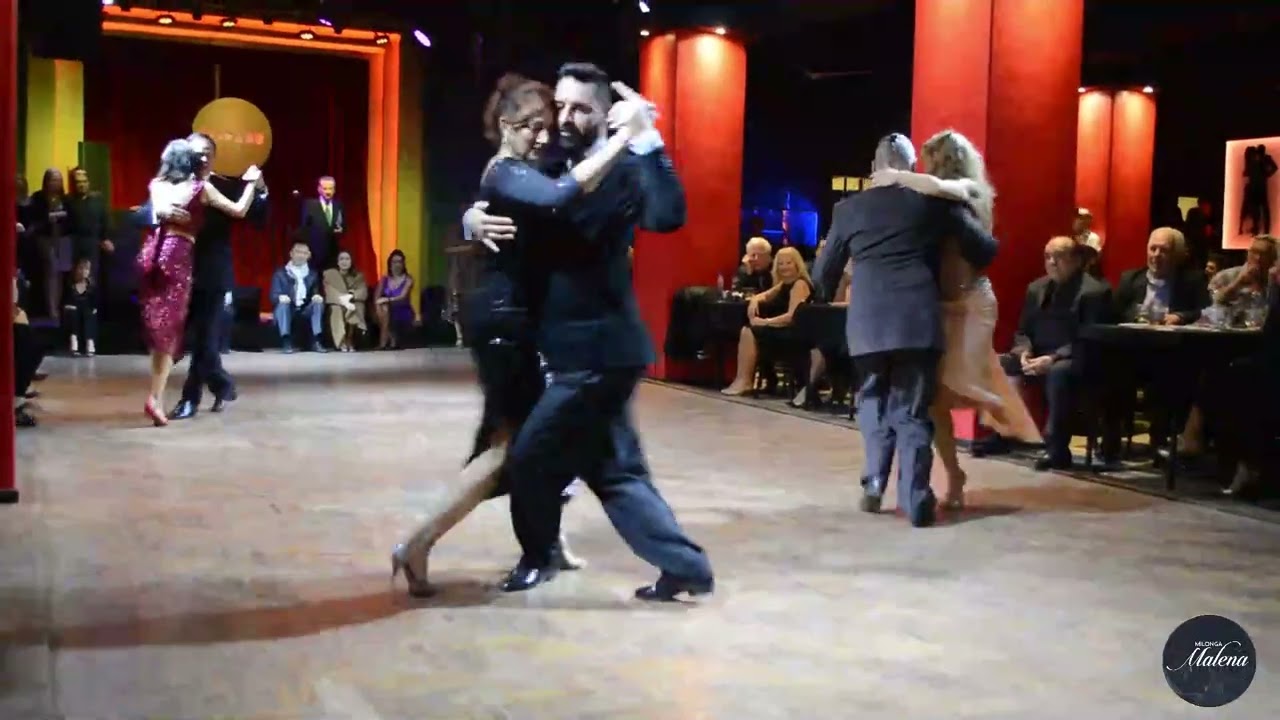 Moira & Javier , Lorena & Pancho,Natacha & Fabian bailaron para Eduardo Arquimbau en Milonga Malena!