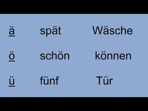 Deutsch lernen für Anfänger, Aussprache