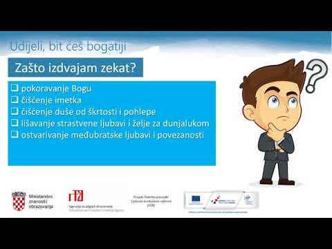 Islamski vjeronauk 7.r. OŠ -  Udijeli, bit ćeš bogatiji