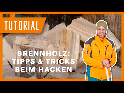Tipps & Trick beim Brennholz hacken I Tutorial der Bayerischen Staatsforsten
