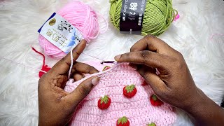 Unlock Your Crochet Skills & Make so Much Money selling CUTE Strawberry Crochet Cat Ear Beanies