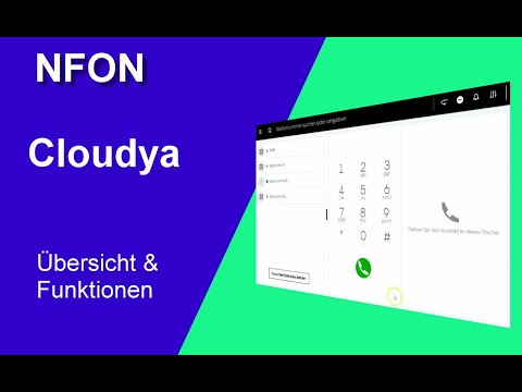 NFON Cloudya - Übersicht über die Funktionen