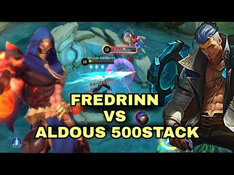 FREDRINN FULL BUILD VS ALDOUS 500 STACK WHO WIL WIN - MOBILE LEGENDS