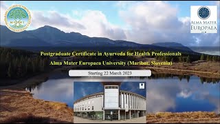 Dr Gordana Markovic on the 2023 Postgraduate Certificate in Ayurveda at Alma Mater Europaea