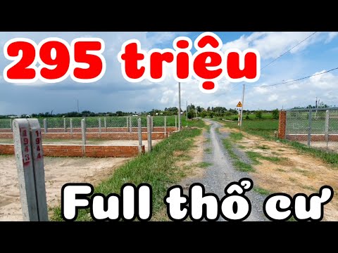 Đất đẹp 5x37 full thổ cư đường 20m gần Công an Đảng ủy xã Long Thuận Tây Ninh giá bán 295 triệu