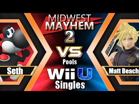 Midwest Mayhem 2 – Pools – Seth (Yoshi) vs. Matt Beach (Cloud, Pac Man)