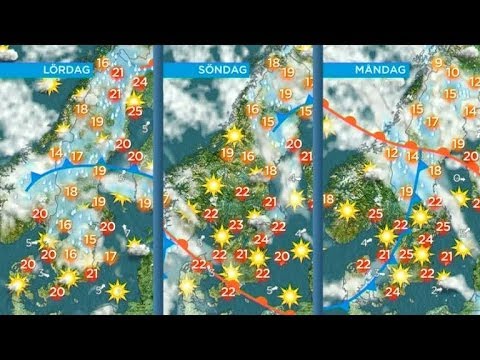 Linda Eriksson ger en väderuppdatering - Nyhetsmorgon (TV4)